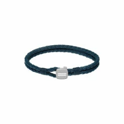 BOSS Blue Seal Leather Bracelet