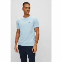 BOSS Curved Blue T-Shirt