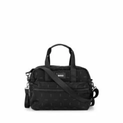 BOSS Logo Printed Changing Bag Black