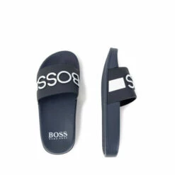 BOSS Navy Blue Logo Sliders -BOSS Shop unnamed file 5234