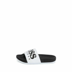 BOSS White And Black Logo Sliders -BOSS Shop unnamed file 5265