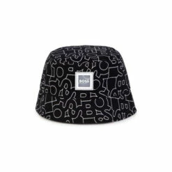 BOSS Black Logo Printed Bucket Hat -BOSS Shop unnamed file 5334