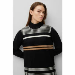 BOSS Fuenta Knitted Dress Black -BOSS Shop unnamed file 5416