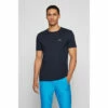 BOSS Blue Curved T-Shirt -BOSS Shop unnamed file 55