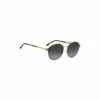 BOSS Black/Gold Round Brow Bar Sunglasses -BOSS Shop unnamed file 5828