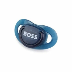 BOSS Baby Navy Blue Logo Dummy Pacifier -BOSS Shop unnamed file 5889