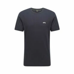 BOSS Blue Curved T-Shirt -BOSS Shop unnamed file 59