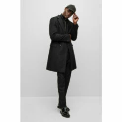 BOSS Small H-Hyde Double Breated Black Coat -BOSS Shop unnamed file 5916