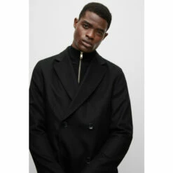 BOSS Small H-Hyde Double Breated Black Coat -BOSS Shop unnamed file 5918