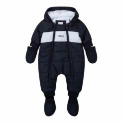 BOSS Baby Hooded Logo Snowsuit Pale Blue -BOSS Shop unnamed file 6048