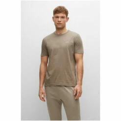 BOSS Tee 1 Curved T-Shirt Grey -BOSS Shop unnamed file 636