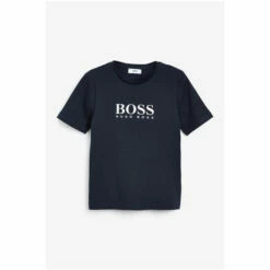 BOSS Logo T-Shirt Navy -BOSS Shop unnamed file 68