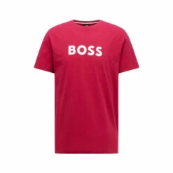 BOSS Mens Pink UV Logo T-Shirt -BOSS Shop unnamed file 741