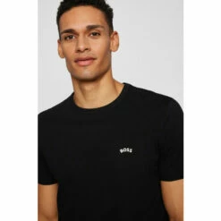 BOSS Black Curved T-Shirt -BOSS Shop unnamed file 751