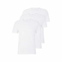 BOSS White Classic T-Shirt Three Pack -BOSS Shop unnamed file 767