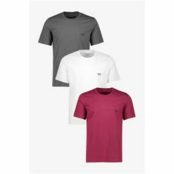 BOSS Red, White & Grey T-Shirt 3 Pack -BOSS Shop unnamed file 778