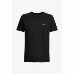 BOSS Tee Curved Black T-Shirt -BOSS Shop unnamed file 806