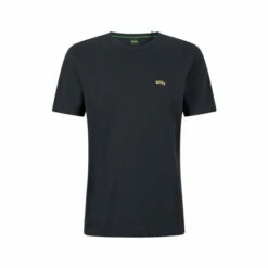 BOSS Tee Curved Black T-Shirt -BOSS Shop unnamed file 807
