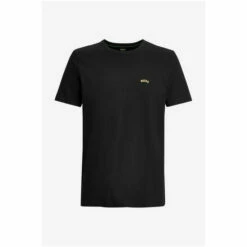 BOSS Tee Curved Black T-Shirt -BOSS Shop unnamed file 808