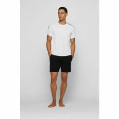 BOSS Mens White Fashion T-Shirt -BOSS Shop unnamed file 811