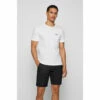 BOSS White Curved T-Shirt