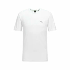 BOSS White Curved T-Shirt -BOSS Shop unnamed file 831