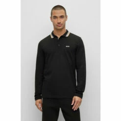 BOSS Plisy Polo Shirt Black