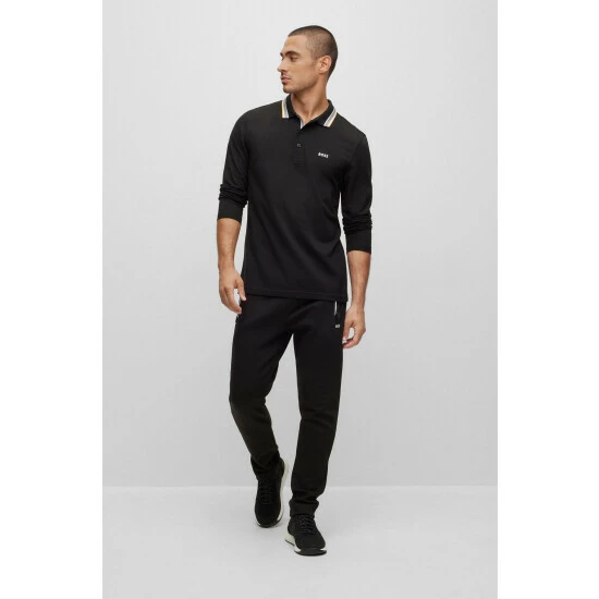 BOSS Plisy Polo Shirt Black 4 BOSS Plisy Polo Shirt Black - Image 2