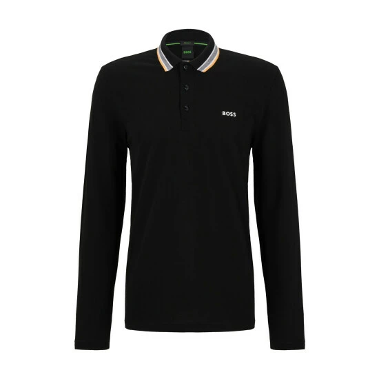 BOSS Plisy Polo Shirt Black 7 BOSS Plisy Polo Shirt Black - Image 5